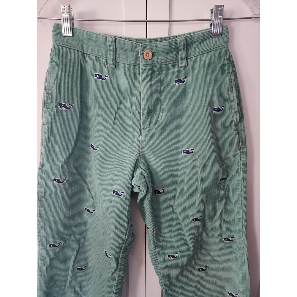 Vineyard Vines by Shep & Ian Green Courdroy Embroidered Whales Size 10 - Picture 3 of 7